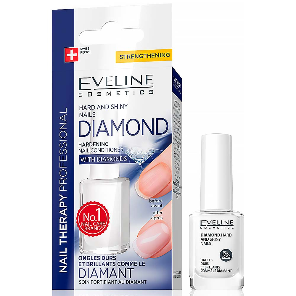 Eveline Средство укрепляющее с бриллиантами Ногти крепкие и блестящие как бриллиант 12мл
