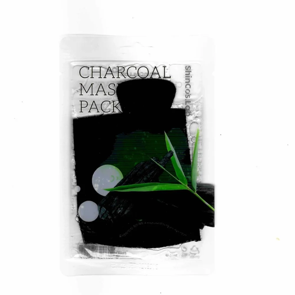 SHINCOS LAB МАСКА ДЛЯ ЛИЦА CELLULOSE MASK PACK - CHARCOAL ДРЕВЕСНЫЙ УГОЛЬ