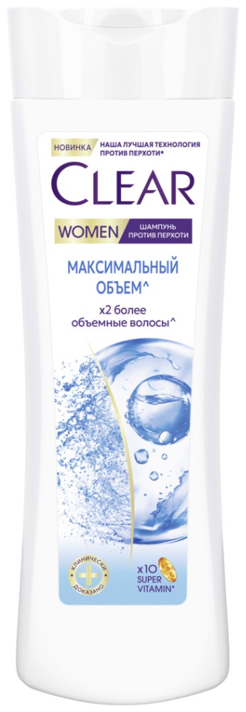 Clear Шампунь против перхоти Максимальный объем, 380мл