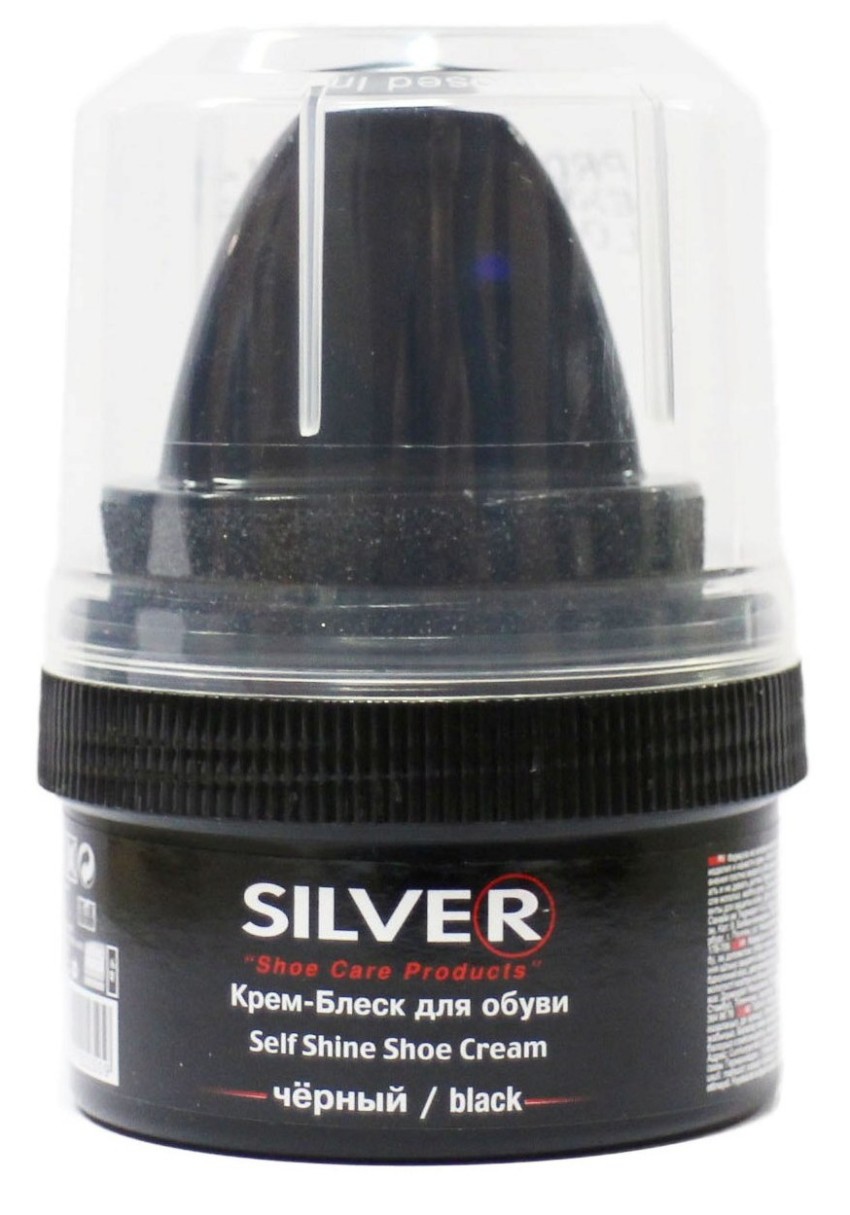 Silver Крем-блеск для обуви Черный стандарт 50 мл