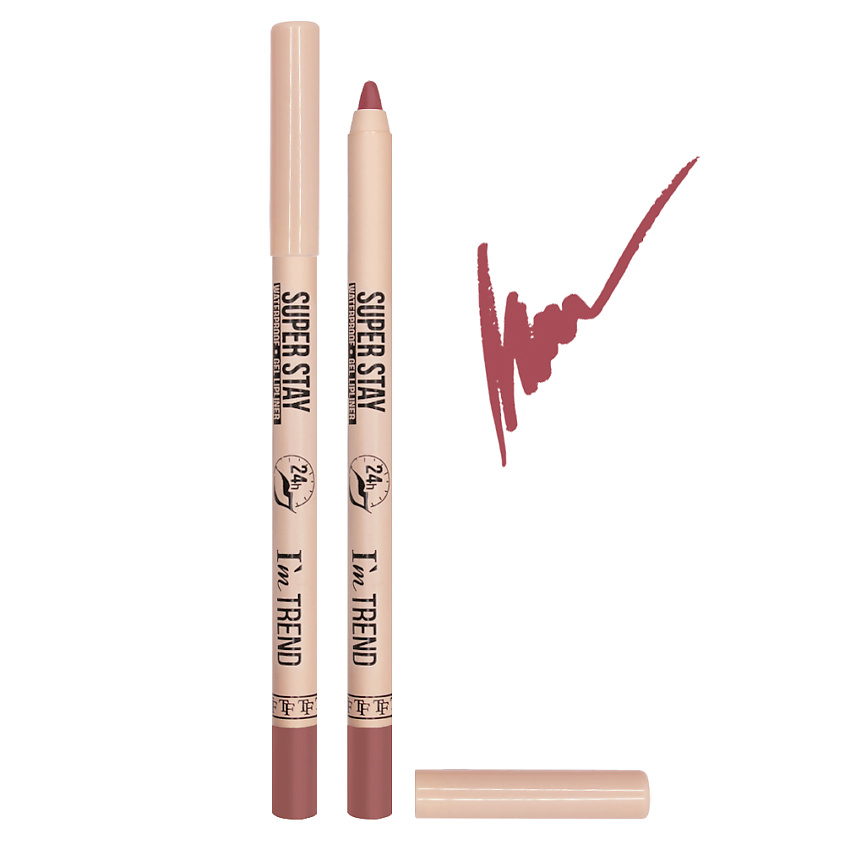 Triumf I'M TREND Карандаш для губ гелевый SUPER STAY CU-36, тон 002 "Neutral pink/Нейтр. розовый"