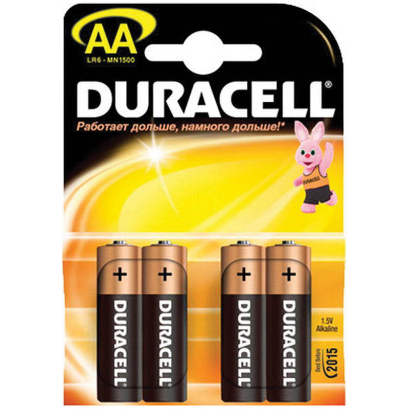 Батарейки Duracell Basic AA K4 щелочной элемент питания (4шт.)