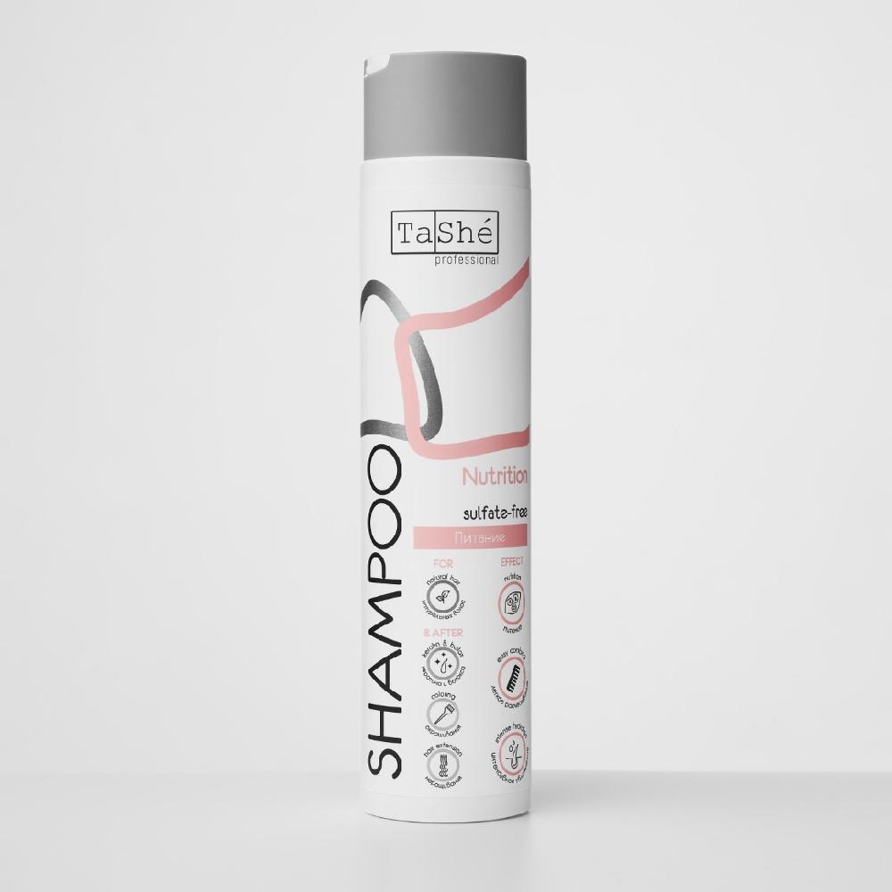 Tashe prof. "Nutrition" Шампунь д/волос питание бессульф, 300мл