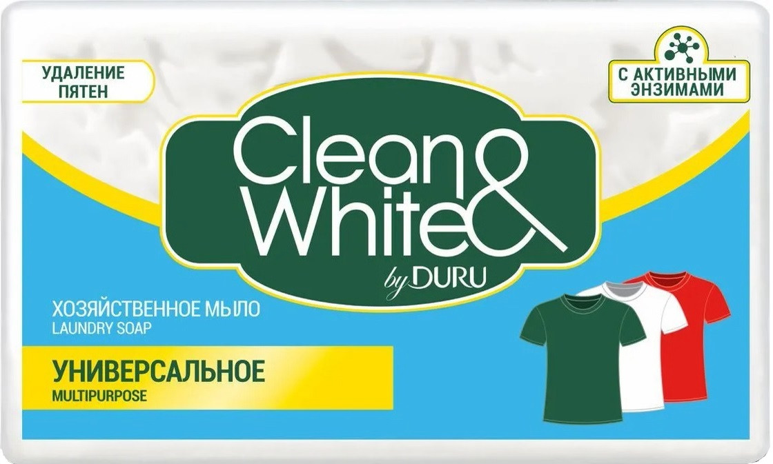 Duru Мыло хозяйственное Clean&White универсальное 120гр