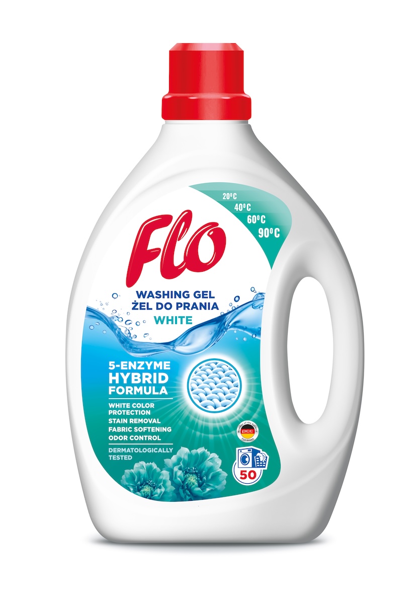 FLO Hybrid Formula White 2 л Гель для стирки белого белья