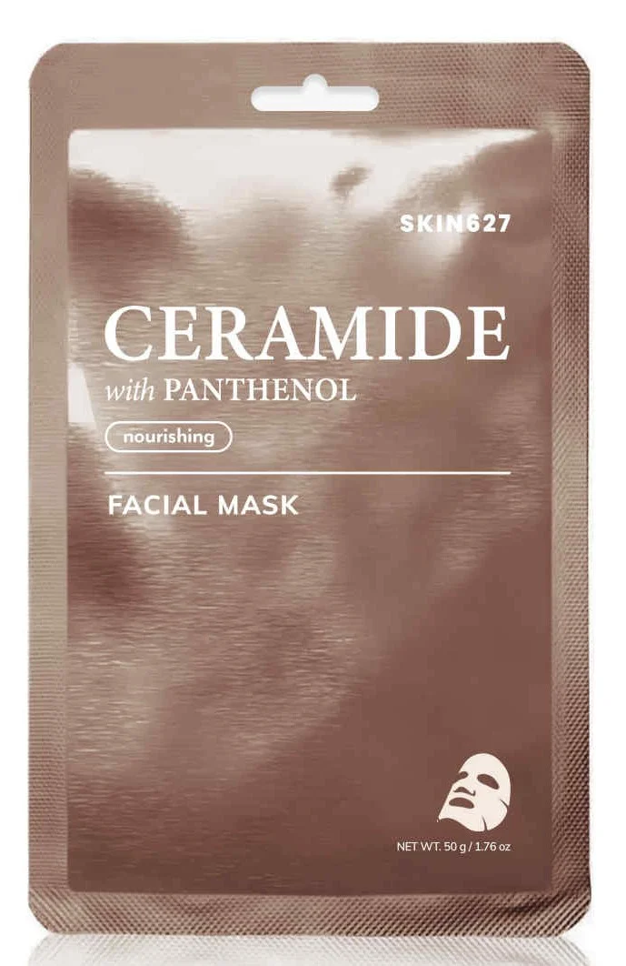 SKIN627 Маска тканевая для лица CERAMIDE with PANTHENOL SHEET MASK Керамид и Пантенол