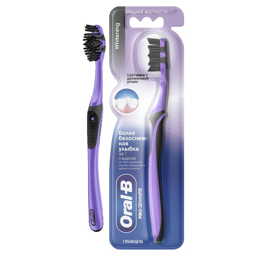 ORAL_B Зубная щетка PRO3D White с Древесным углем 40 1шт