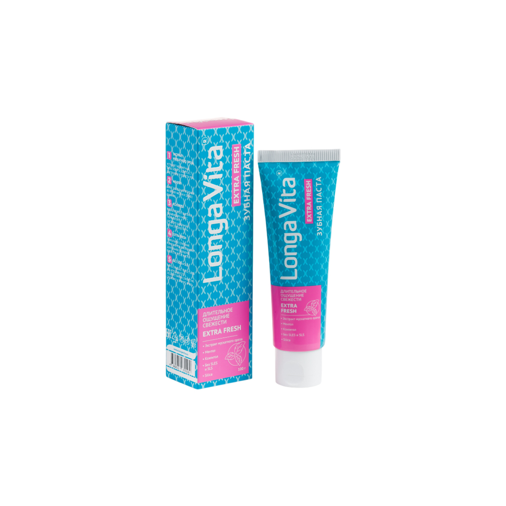 Longa Vita Зубная паста профилактическая EXTRA FRESH
