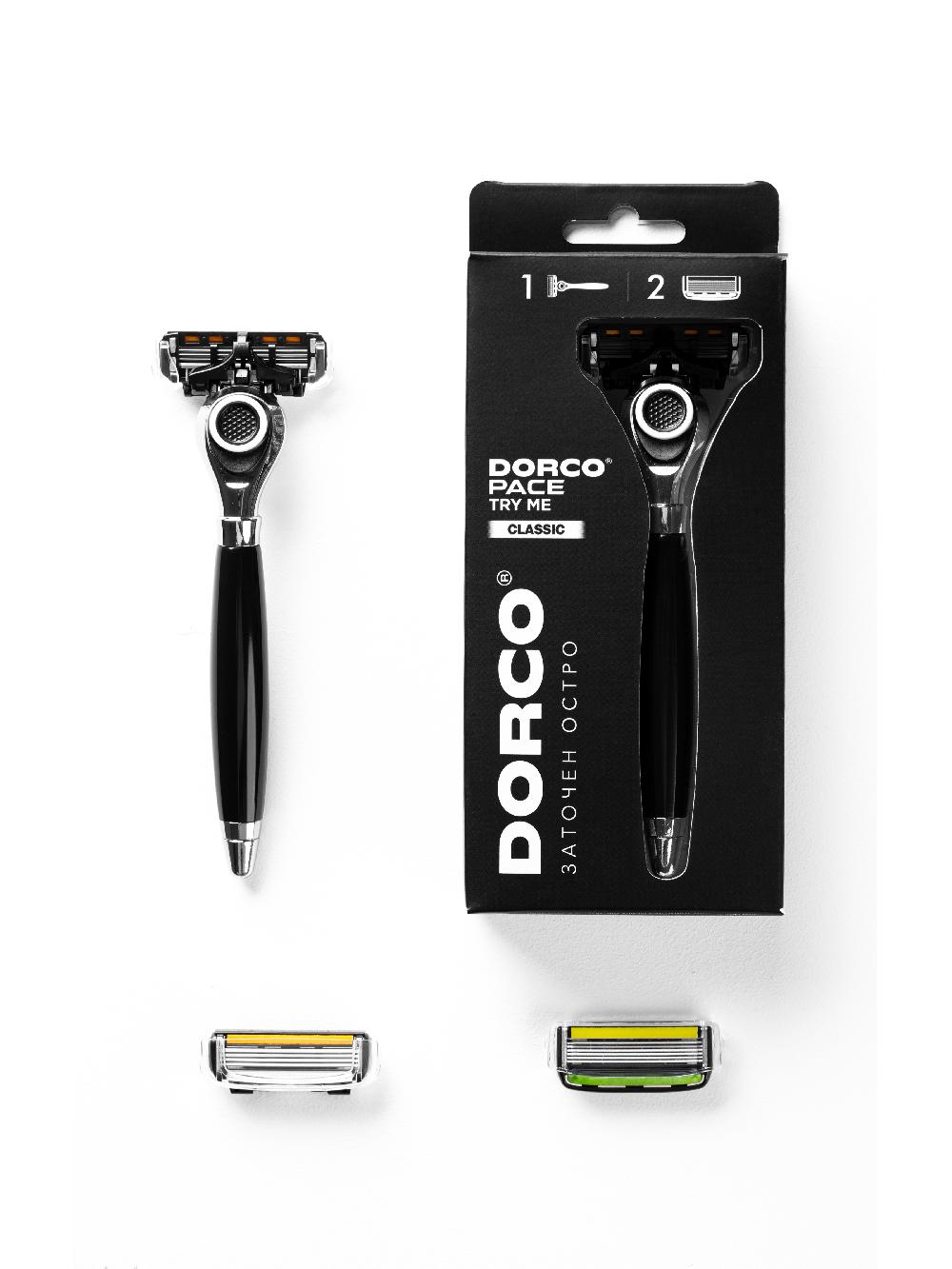 DORCO Бритва Try me Classic + 2 кассеты