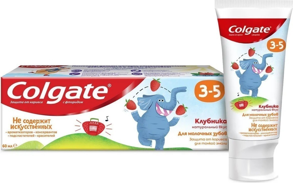 Colgate Зубная паста детская (3-5) Клубника 60мл