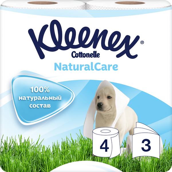 Kleenex Туалетная бумага ВТ 155sc 4*10 Natural