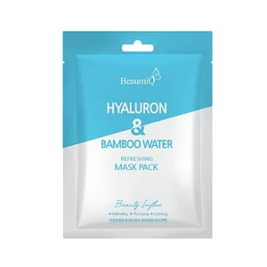 BeaumiQ Mask Pack Hyaluron&Bamboo Water Маска для лица с гиалуроном и бамбуковой водой 23 мл