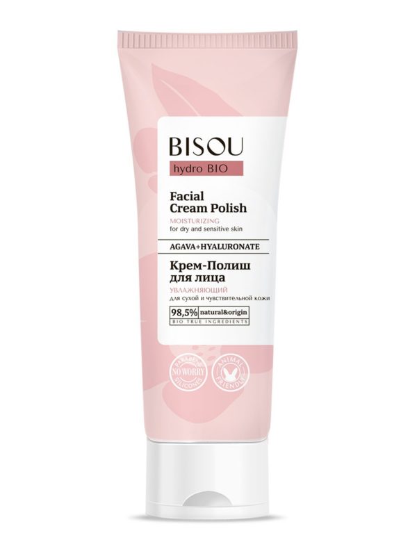 BISOU Крем-полиш для лица увлажняющий для сухой и чувствительной кожи Hydro BIO 110 мл