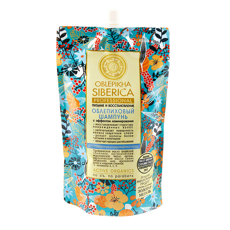 Natura Siberica Oblepikha Шампунь для ослабленных и повр-ных волос Питание и восст-е, 500мл