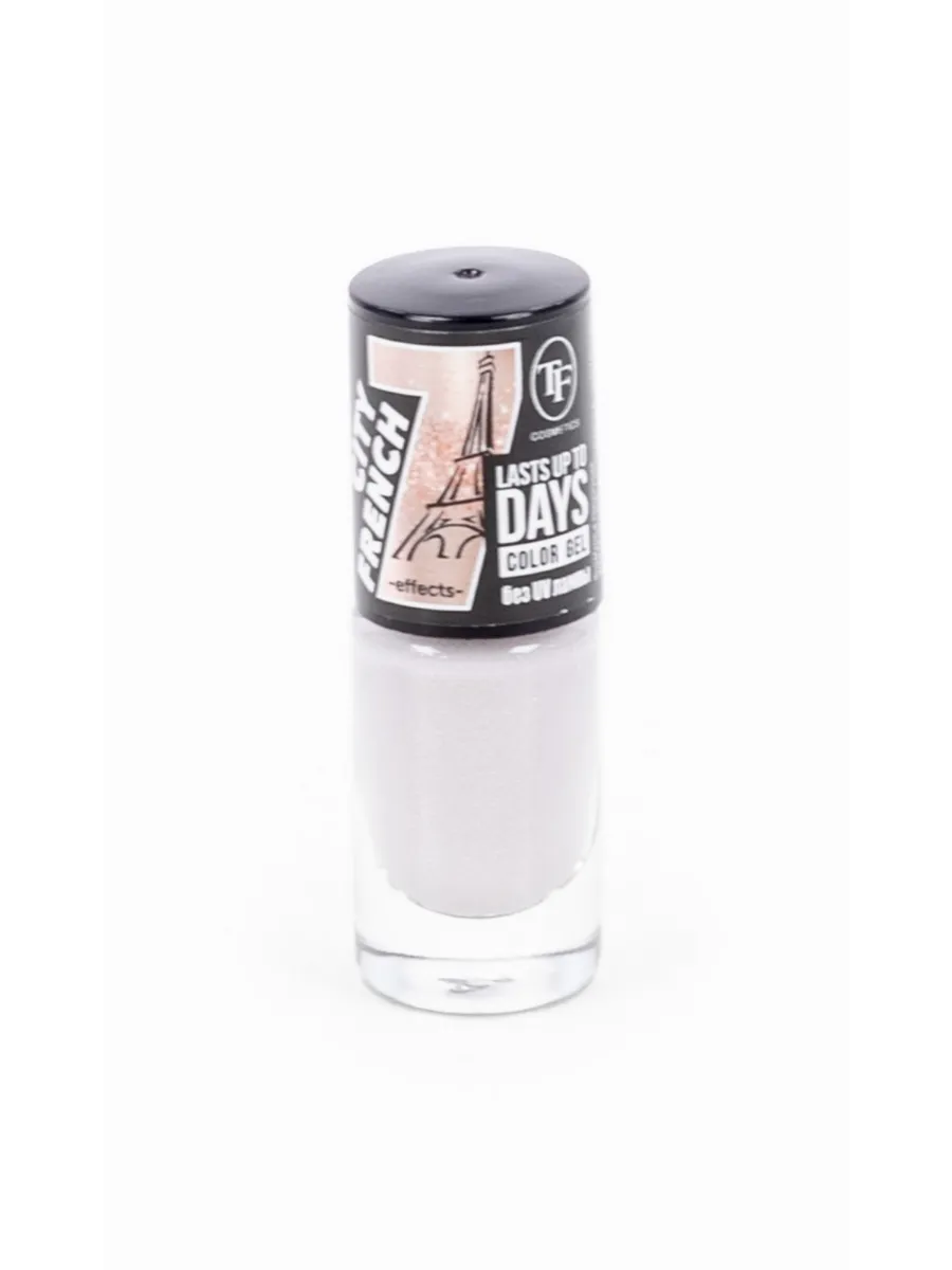 Triumf лак для ногтей "Color Gel CITY FRENCH" тон 361, 8мл "Snow glitter/Снежный с шиммером" (4549)