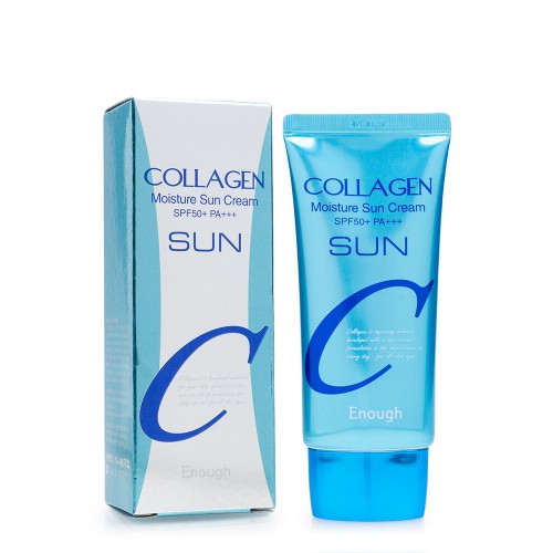 ENOUGH - КРЕМ СОЛНЦЕЗАЩИТНЫЙ УВЛАЖНЯЮЩИЙ С КОЛЛАГЕНОМ COLLAGEN MOISTURE SUN CREAM SPF50+ PA+++, 50 М