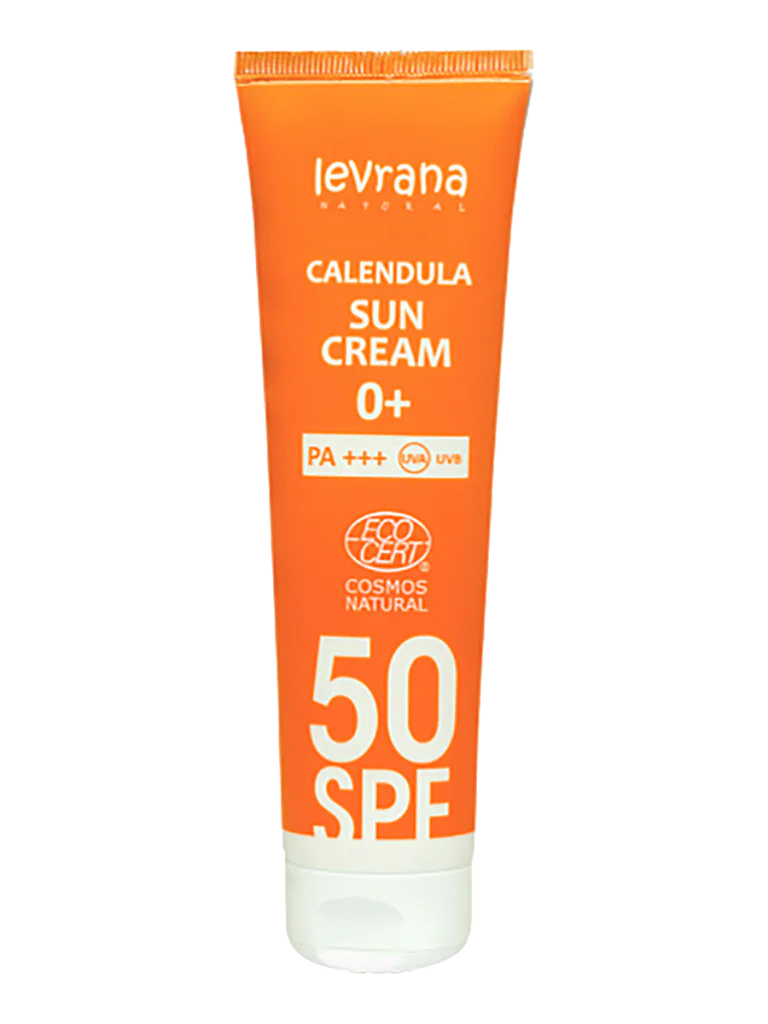 Levrana Солнцезащитный крем для лица и тела «Календула 50SPF 0+», туба 100 мл