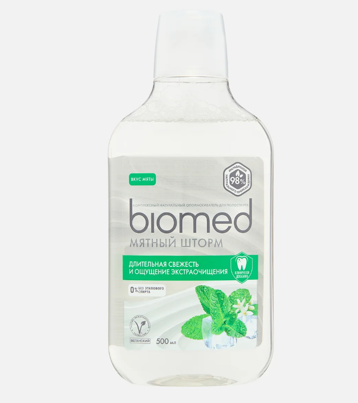 Biomed Ополаскиватель для полости рта Мятный шторм 500мл