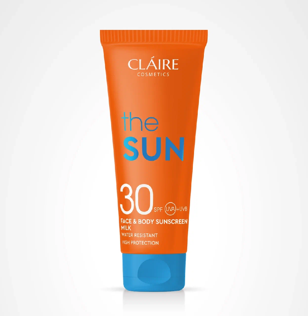 Dilis Солнцезащитное увлажняющее молочко для лица и тела водостойкое SPF 30 / 200 мл (марка CLAIRE C