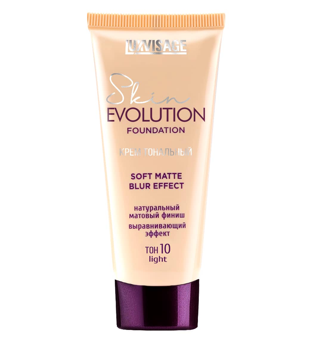 Luxvisage Крем тональный Skin EVOLUTION soft matte blur effect , 10 тон light /4/