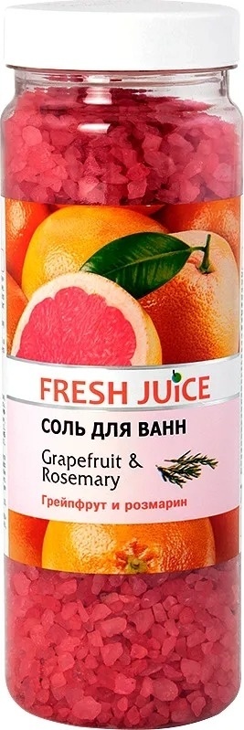 Fresh Juice Соль для ванн Grapefruit&Rosemary бодрящая 700г