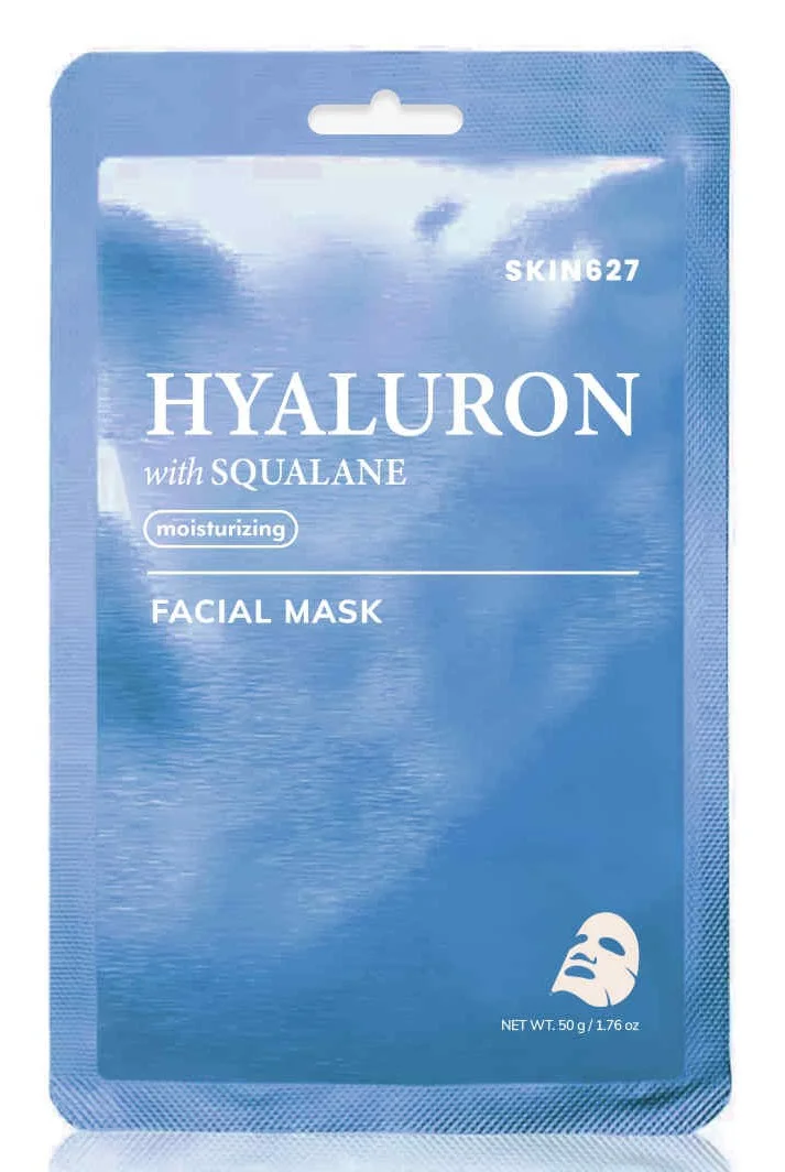 SKIN627 Маска тканевая для лица HYALURON with SQUALANE SHEET MASK Гиалурон и Сквалан