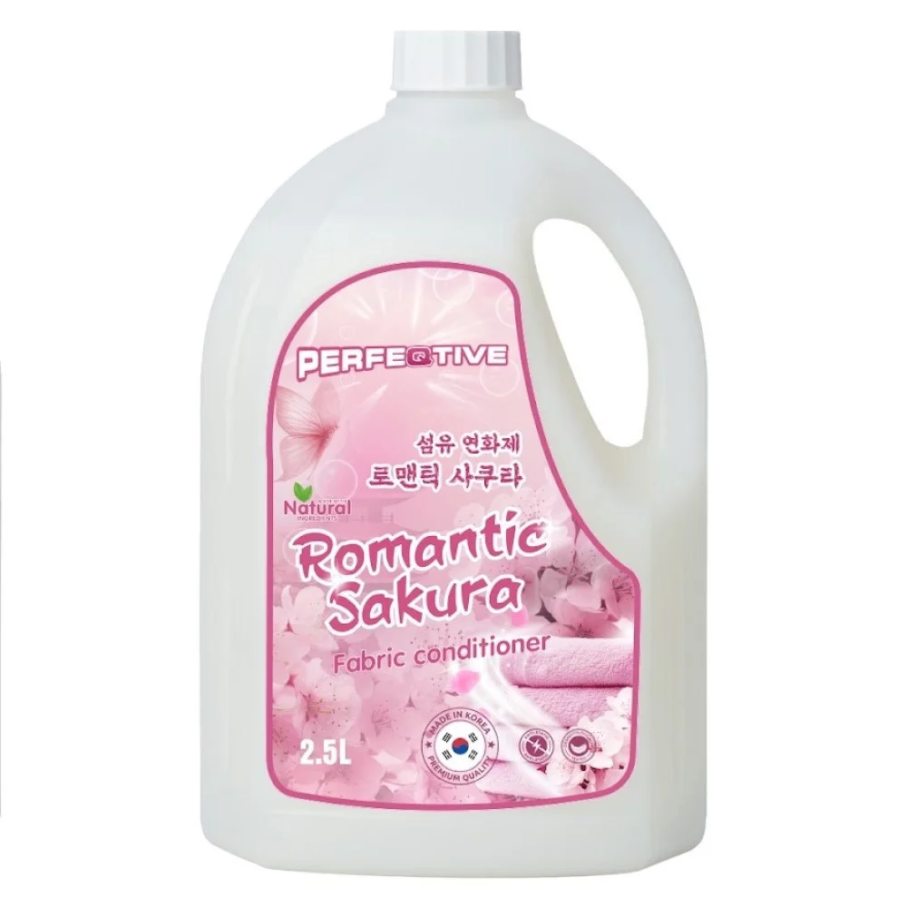 Perfeqtive Fabric Conditioner Romantic Sakura Кондиционер для белья Сакура 2,5 л бутылка