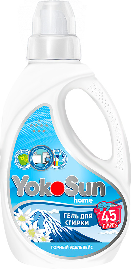 YokoSun Гель для стирки , Горный эдельвейс, 1л