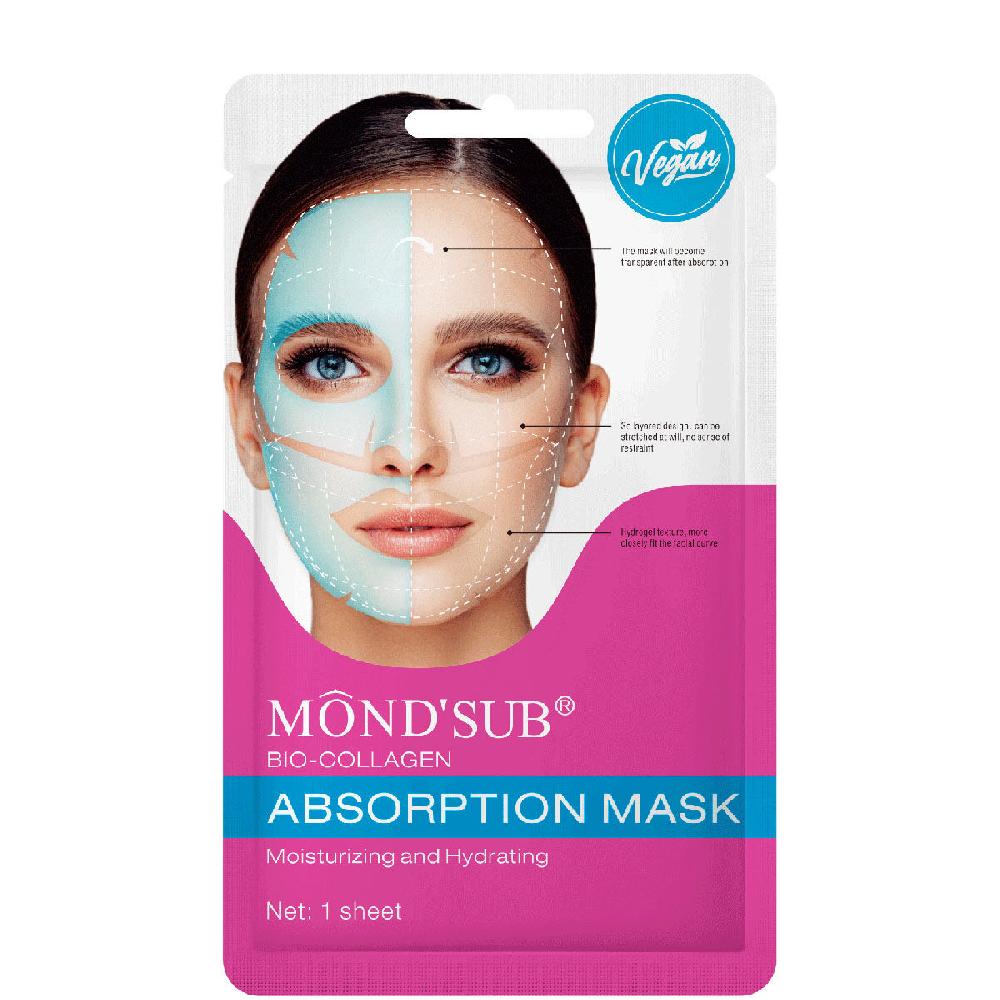 MondSub Маска для лица гидрогелевая BIO-COLLAGEN Absorption Mask с коллагеном увлаж