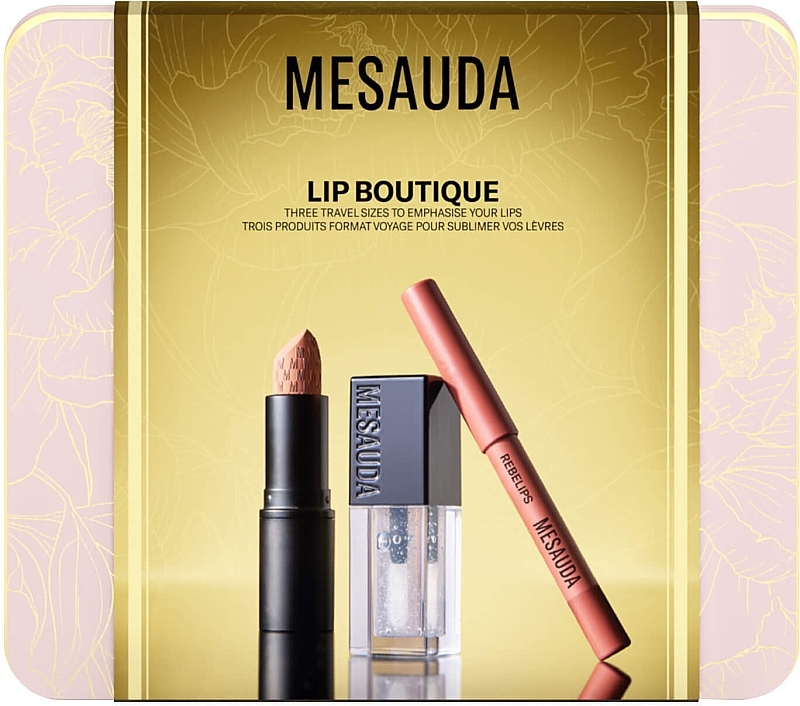 Mesauda Подарочный набор KIT LIP BOUTIQUE  Помада+Блеск+Карандаш для губ