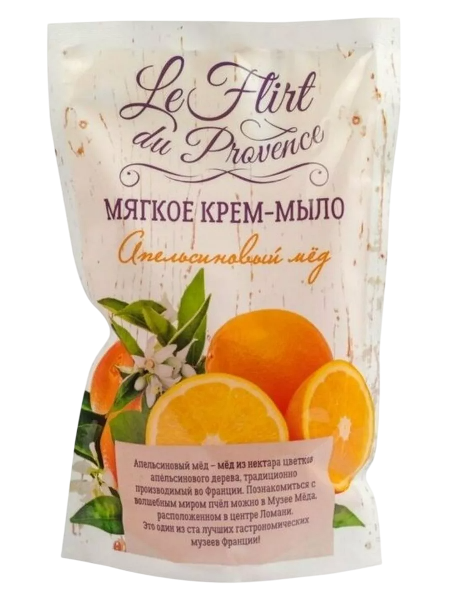 Le Flirt Крем-мыло Апельсиновый мед дой-пак 0,5л