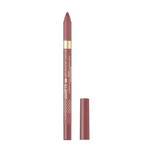 Eveline ГЕЛЕВЫЙ КАРАНДАШ ДЛЯ ГУБ ВОДОСТОЙКИЙ/МАТОВЫЙ 03-DARK ROSE серии VARIETE GEL LIPLINER PENCIL