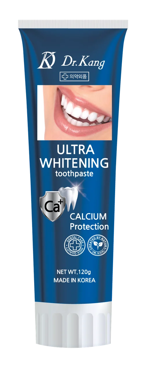 DR. KANG Toothpaste Ultra Whitening Отбеливающая зубная паста с кальцием 120 гр