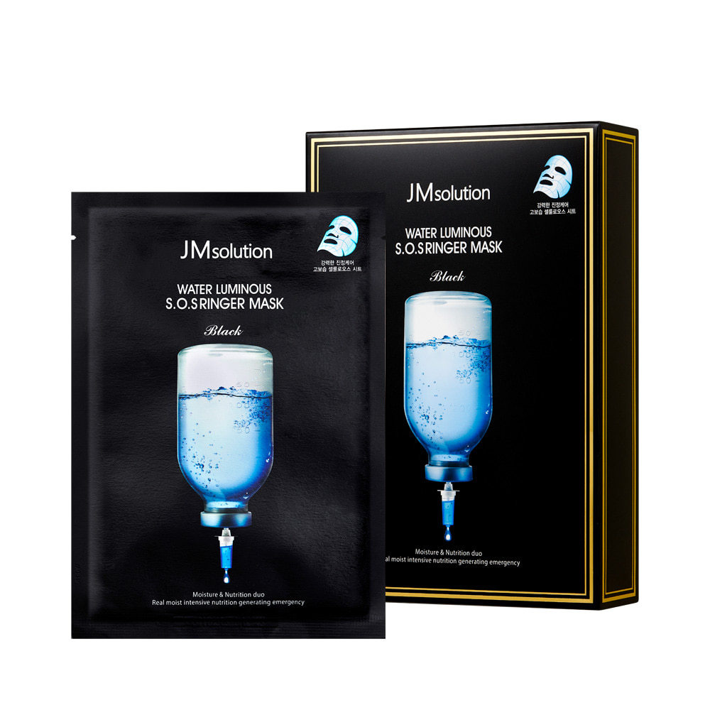 ***JMSOLUTION - МАСКА ТКАНЕВАЯ ДЛЯ ЛИЦА УЛЬТРАУВЛАЖНЯЮЩАЯ WATER LUMINOUS S.O.S. RINGER MASK, 35 МЛ