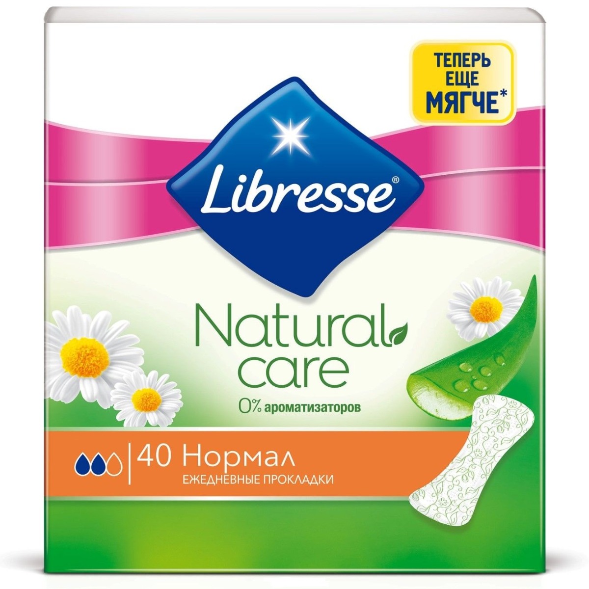 Libresse Ежедневки 40шт Natural Care Pantyliners Normal