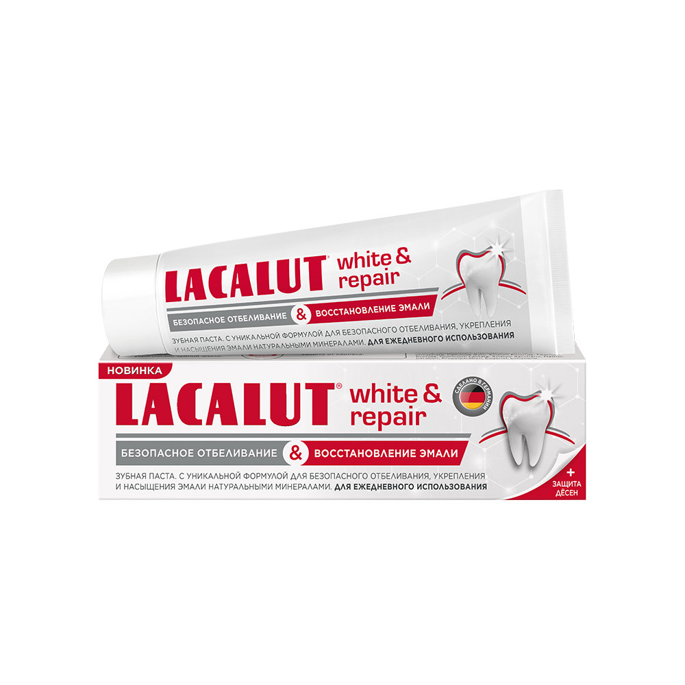 Lacalut Зубная паста white & repair 75мл
