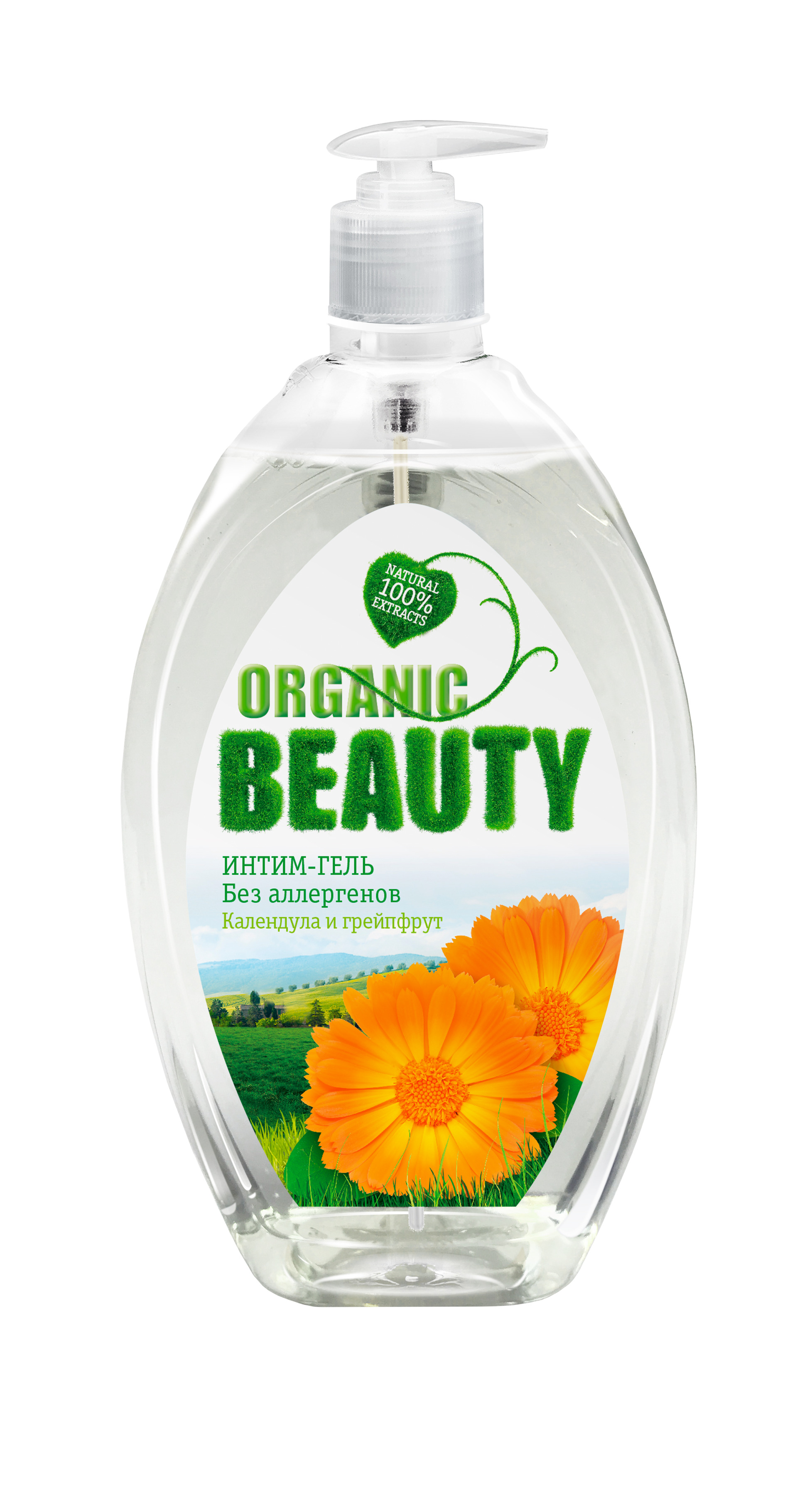 Organic Beauty Гель для интимной гигиены Календула и грейфрут 500мл