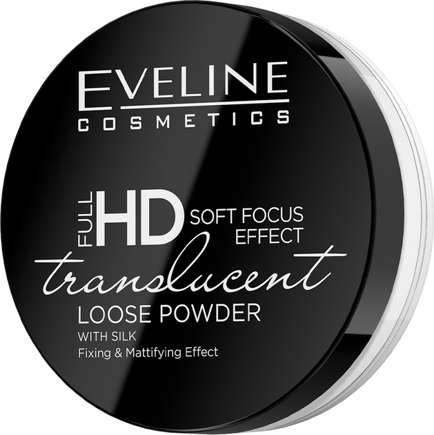 Eveline Транспарентная фиксирующая пудра-TRANSLUCENT серии FULL HD LOOSE POWDER, 6гр