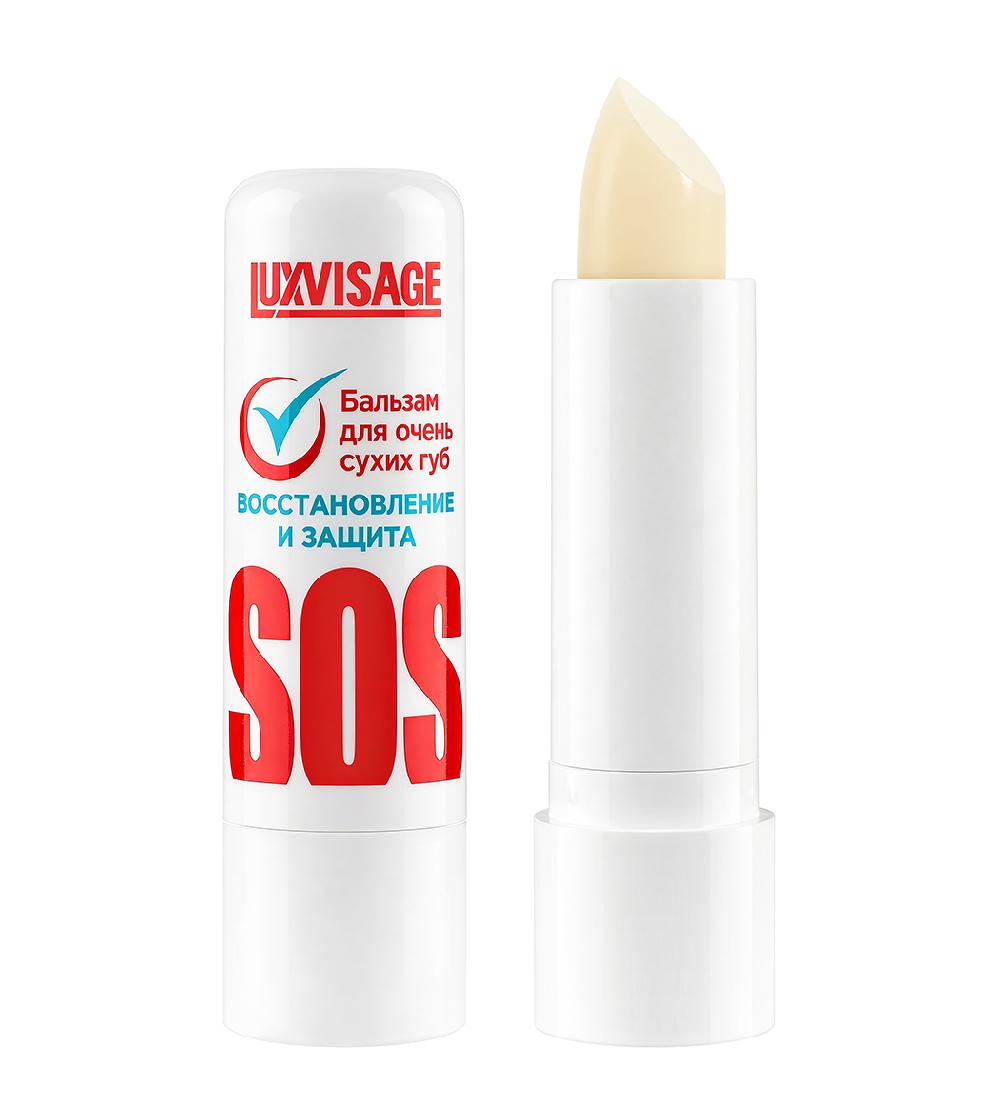Luxvisage Бальзам для очень сухих губ  SOS восстановление и защита