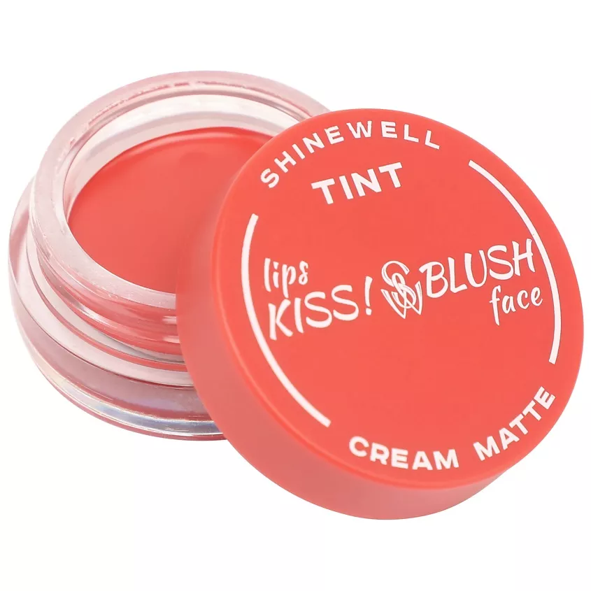 Shinewell Тинт матовый для губ и щек Tint  blush 02