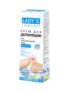 АртКолор Lady's Крем-депиляции Оливковое Масло д/чувств.кожи и бикини, с увл.компл, 100мл (7164)