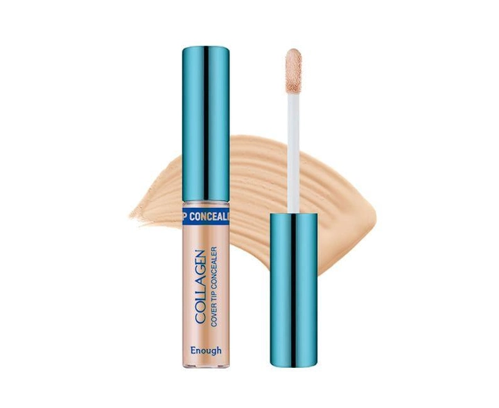 ENOUGH - КОНСИЛЕР УВЛАЖНЯЮЩИЙ С КОЛЛАГЕНОМ COLLAGEN COVER TIP CONCEALER №02, 9 МЛ