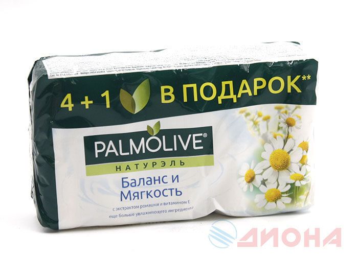 Palmolive Мыло туалетное Натурэль Баланс и Мягкость (Ромашка и витамин Е) 5x70
