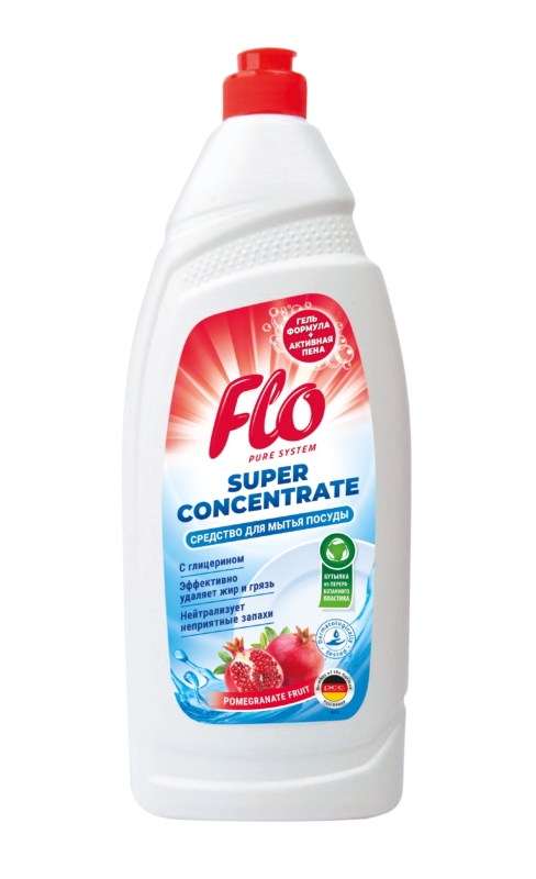 FLO PURE концент. жидкость для посуды POMEGRANATE 900ml