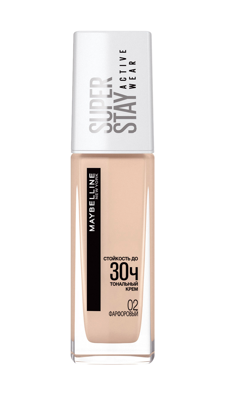 Maybelline Крем тональный Super stay Active Wear 30H #02 naked ivory