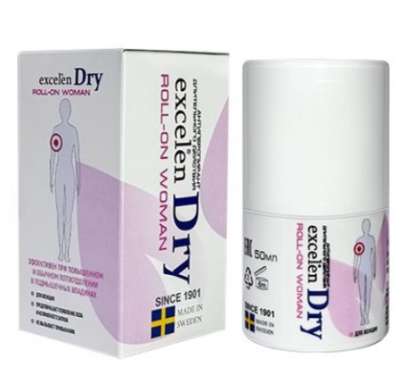 Excelen Dry ROLL-ON Woman 50 мл антиперспирант длительного действия