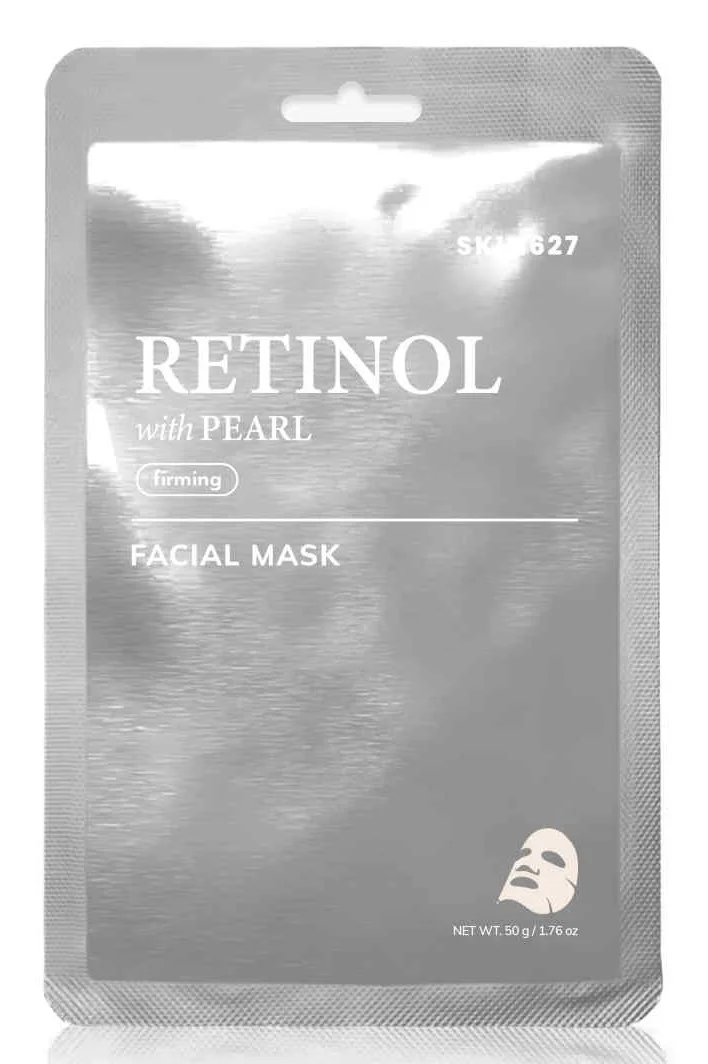 SKIN627 Маска тканевая для лица RETINOL with PEARL SHEET MASK Ретинол и Жемчуг