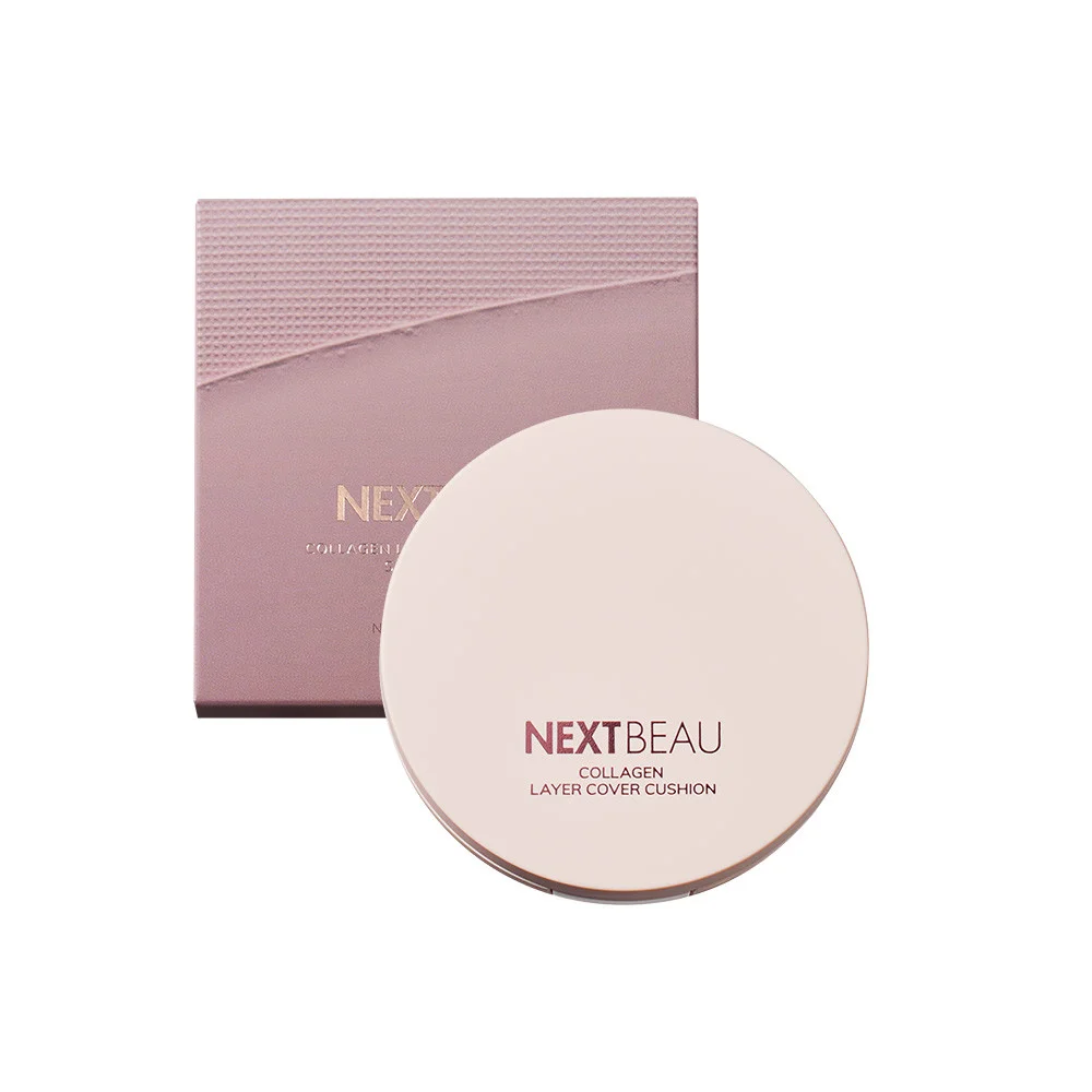 NEXTBEAU COLLAGEN LAYER COVER CUSHION 21 IVORY SPF50+PA++++  Кушон коллаген 21 тон