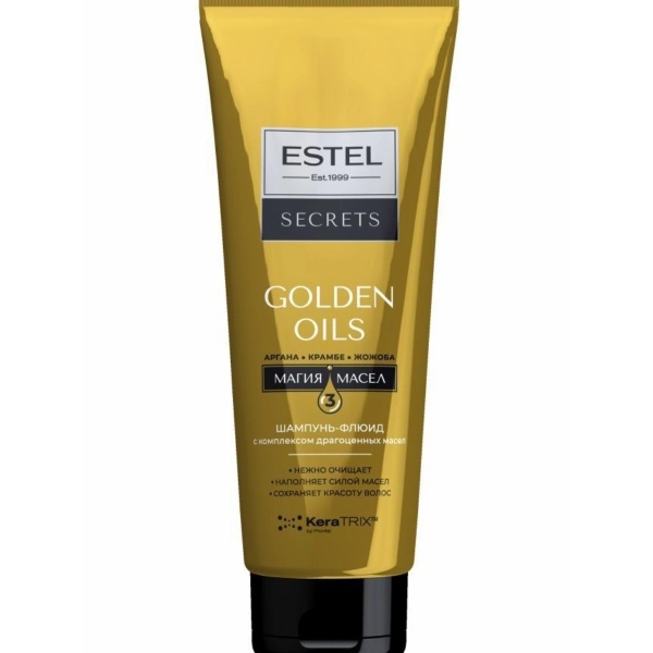 Estel Secrets "GOLDEN OILS" Шампунь-флюид, 10мл