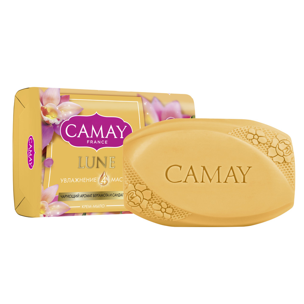 Camay Камей мыло Lune чарующий аромат бергамота и сандала 85гр